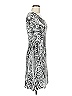 Muse Graphic Silver Cocktail Dress Size 6 - photo 4
