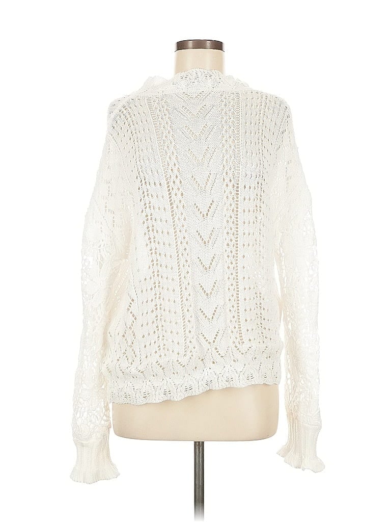 Pre-owned Unbranded Pullover Sweater In White