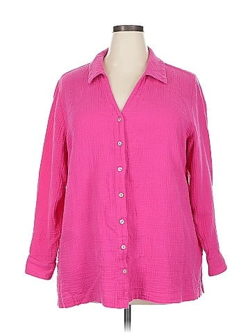 Soft Surroundings 3/4 Sleeve Button-Down Shirt (view 1)