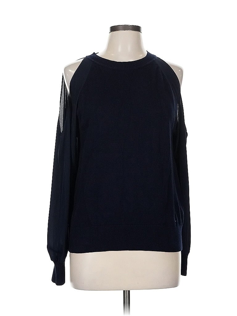 Pre-owned Ann Taylor Loft Pullover Sweater In Blue