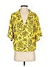 Saunders Collective 100% Polyester Floral Yellow Rox Top Size 6 - photo 1