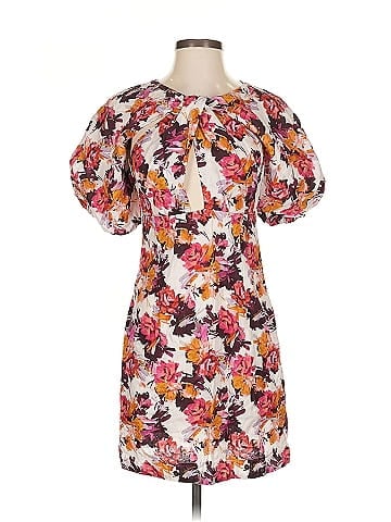 Nicholas Floral Puff Sleeve Dress (view 1)