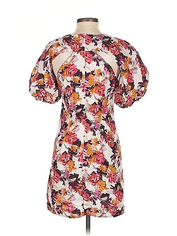 Nicholas Floral Puff Sleeve Dress (view 2)