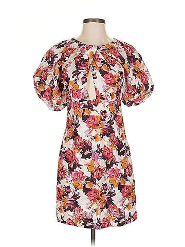 Nicholas Floral Puff Sleeve Dress (view 1)