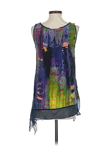 Elizabeth and James Sleeveless Silk Top (view 2)