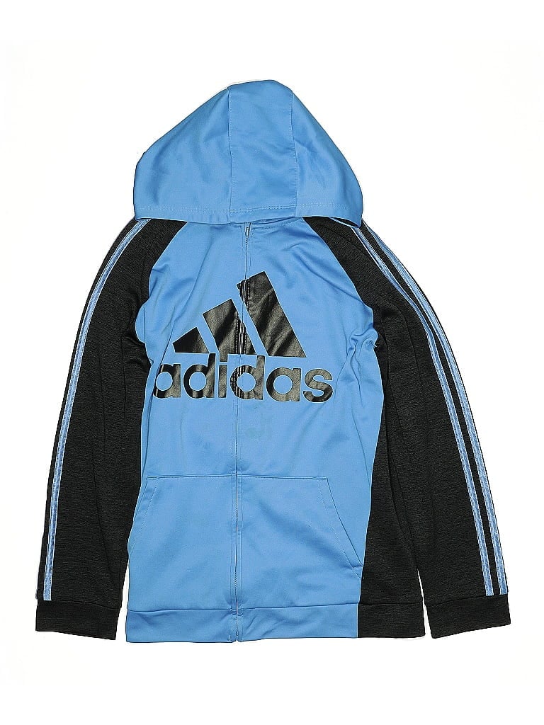 Click to view more detailed imagery on our partner's website Pre-owned Adidas Originals Kids' Zip Up Hoodie In Blue