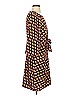 Halogen 100% Polyester Print Brown Casual Dress Size S - photo 4