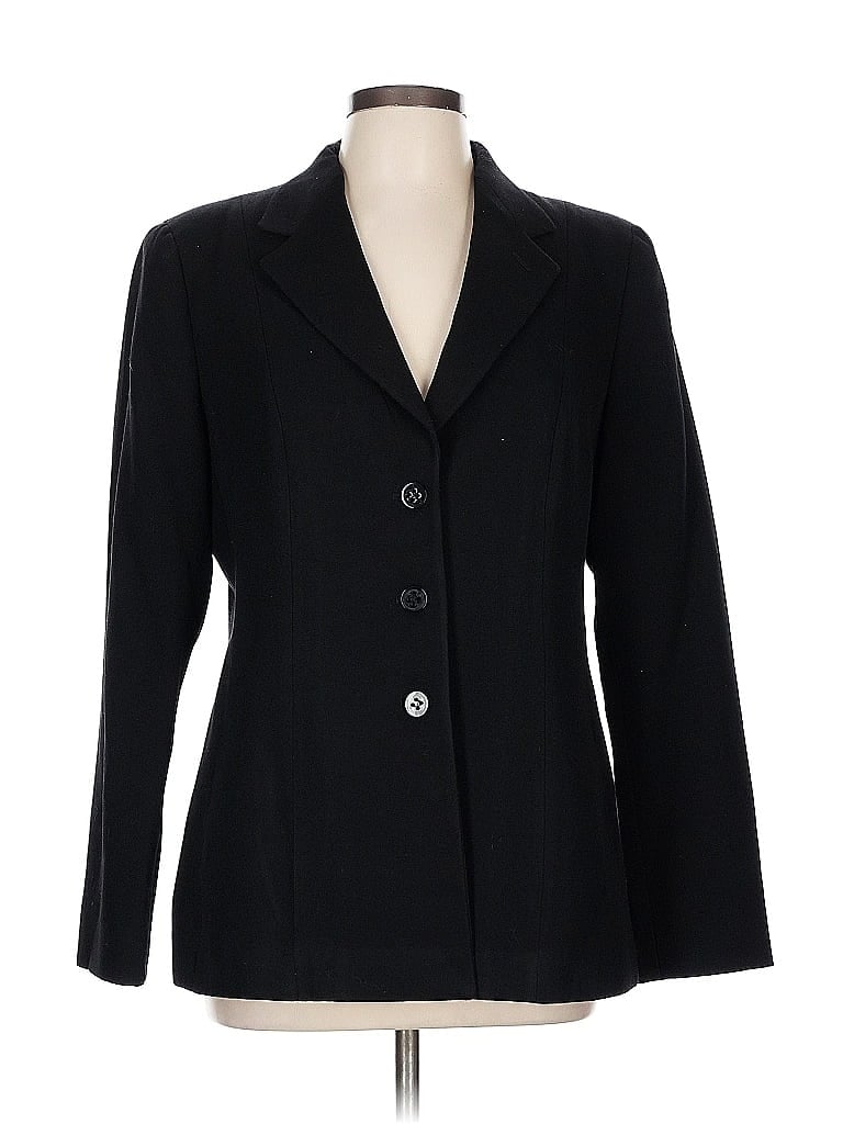 Click to view more detailed imagery on our partner's website Pre-owned Armani Collezioni Wool Blazer Jacket In Black