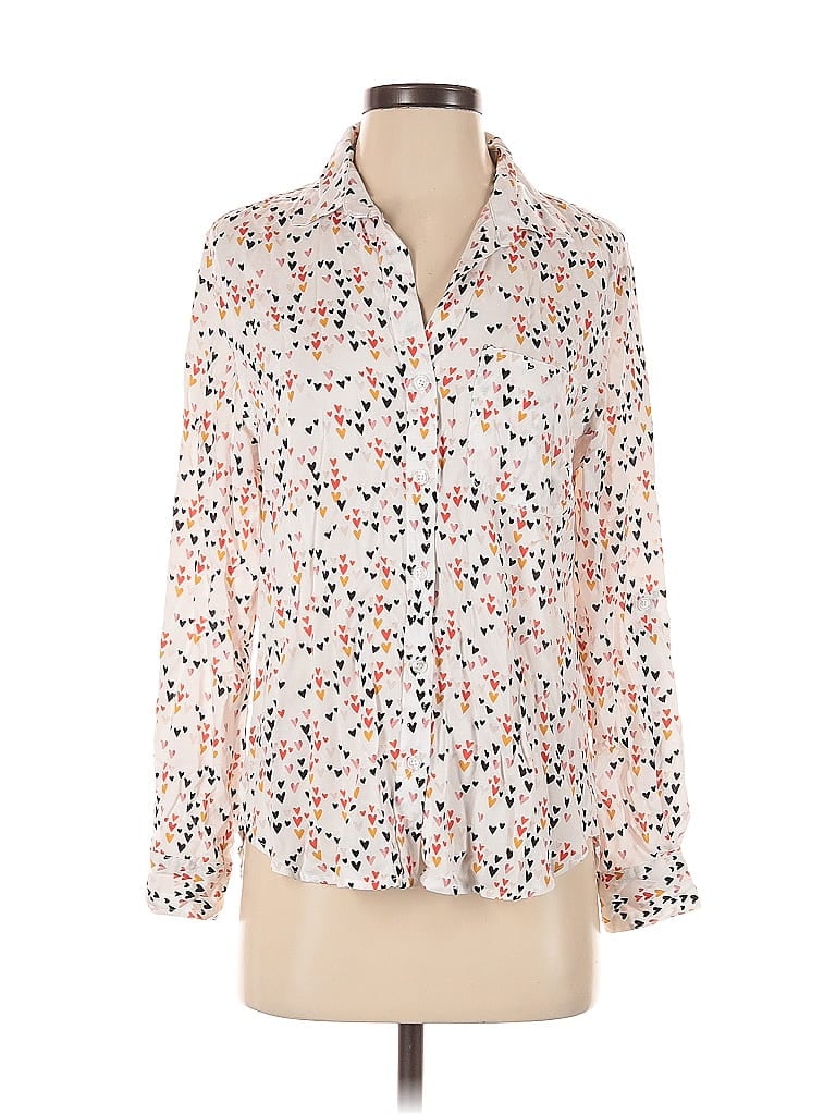 Pre-owned Aqua 3/4 Sleeve Blouse In Pink