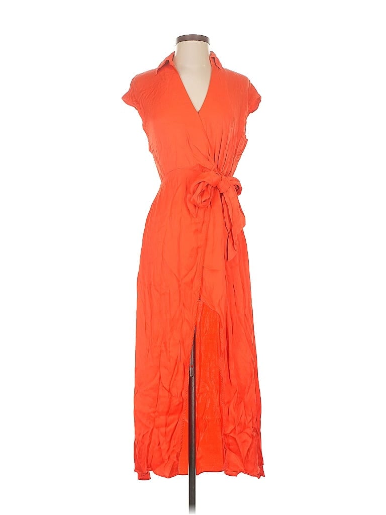 Pre-owned Maeve By Anthropologie Cocktail Dress In Orange