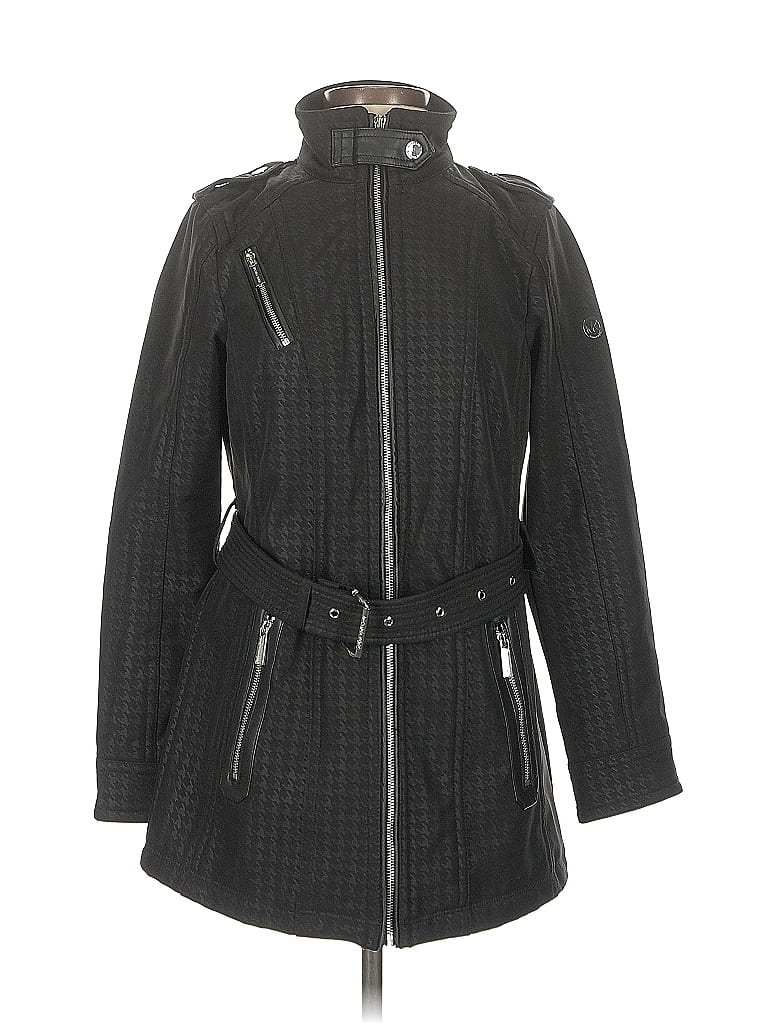 Pre-owned Michael Michael Kors Coat In Black