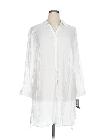 INC International Concepts 3/4 Sleeve Button-Down Shirt (view 1)