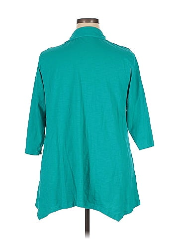 Soft Surroundings 3/4 Sleeve Button-Down Shirt (view 2)