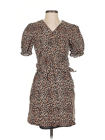 Marissa Webb Collective Brown Leopard Dress (view 1)