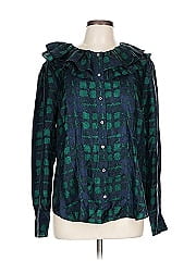 J.Crew Collection Long Sleeve Silk Top