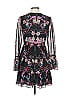 Bebe 100% Polyester Print Black Cocktail Dress Size XS - photo 2