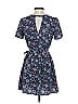 Forever 21 100% Polyester Paisley Blue Casual Dress Size S - photo 2