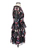 Bebe 100% Polyester Print Black Cocktail Dress Size XS - photo 4