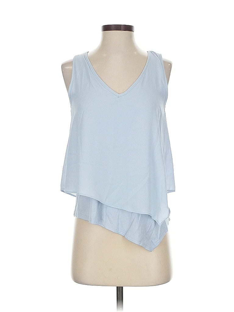 Pre-owned Bar Iii Sleeveless Blouse In Blue