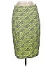 Mossimo 100% Polyester Print Green Formal Skirt Size XS - photo 1