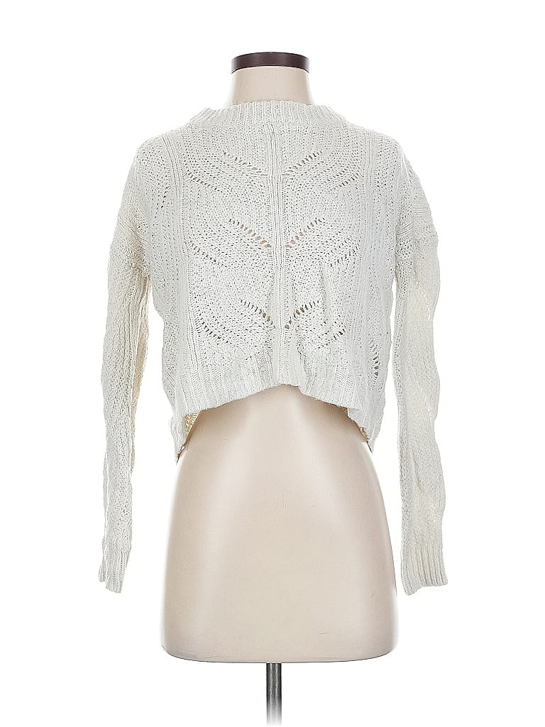 Pre-owned Madewell Turtleneck Sweater In White