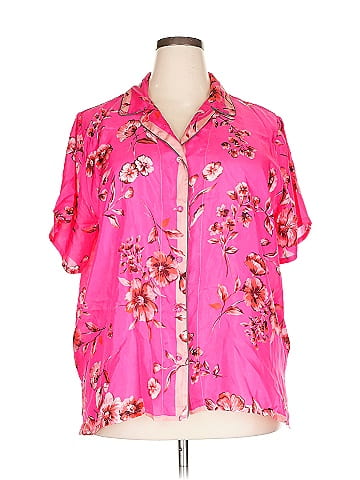 Johnny Was Short Sleeve Silk Top (view 1)