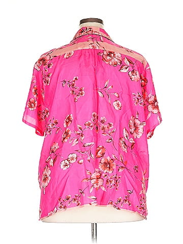 Johnny Was Short Sleeve Silk Top (view 2)