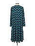 Merona Chevron-herringbone Teal Casual Dress Size 3 - photo 2