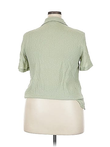 Notations Short Sleeve Silk Top (view 2)