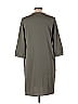 Hache 100% Polyester Solid Gray Casual Dress Size EU 42 / US 12 - photo 2