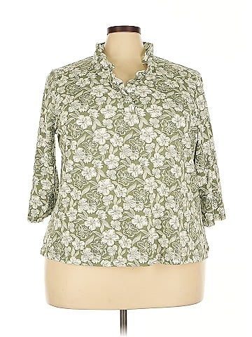 Appleseeds 3/4 Sleeve Button-Down Shirt (view 1)