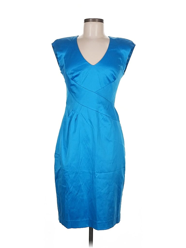 Black Halo Blue Cocktail Dress Size 8 - photo 1