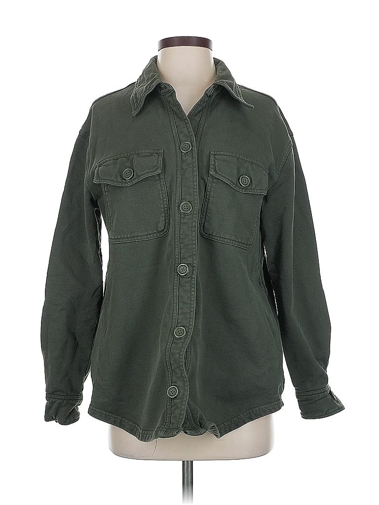 Pre-owned Good American Jacket In Green