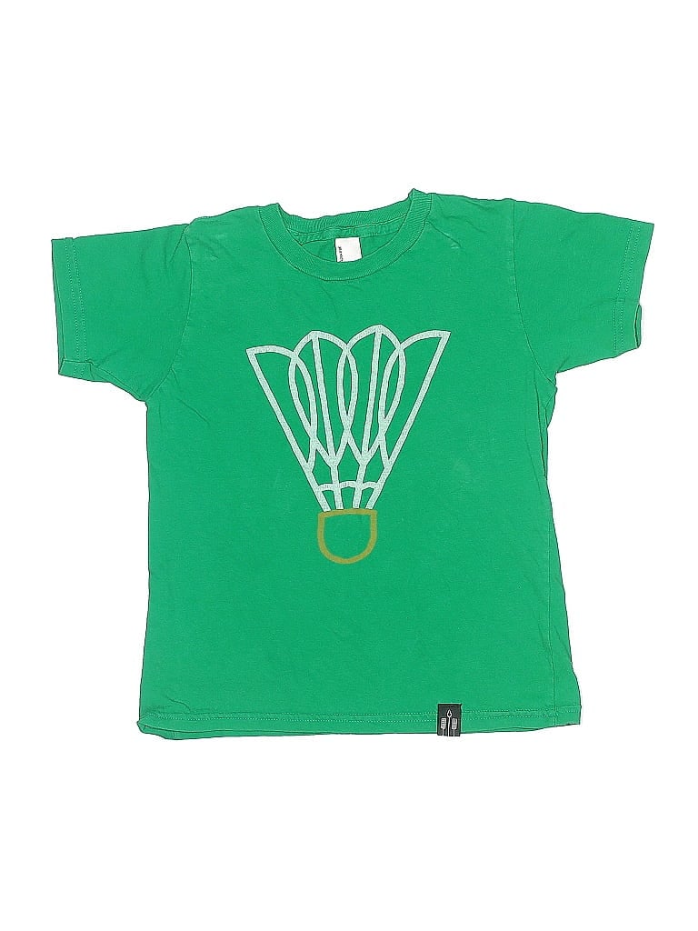 Pre-owned American Apparel Kids' Short Sleeve T-shirt In Green