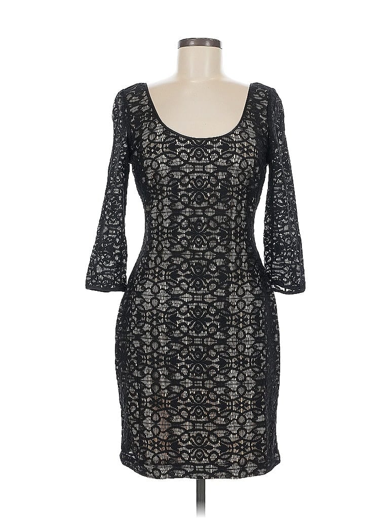 Pre-owned Guess Cocktail Dress In Black