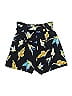 Zara 100% Polyester Print Black Shorts Size XS - photo 2