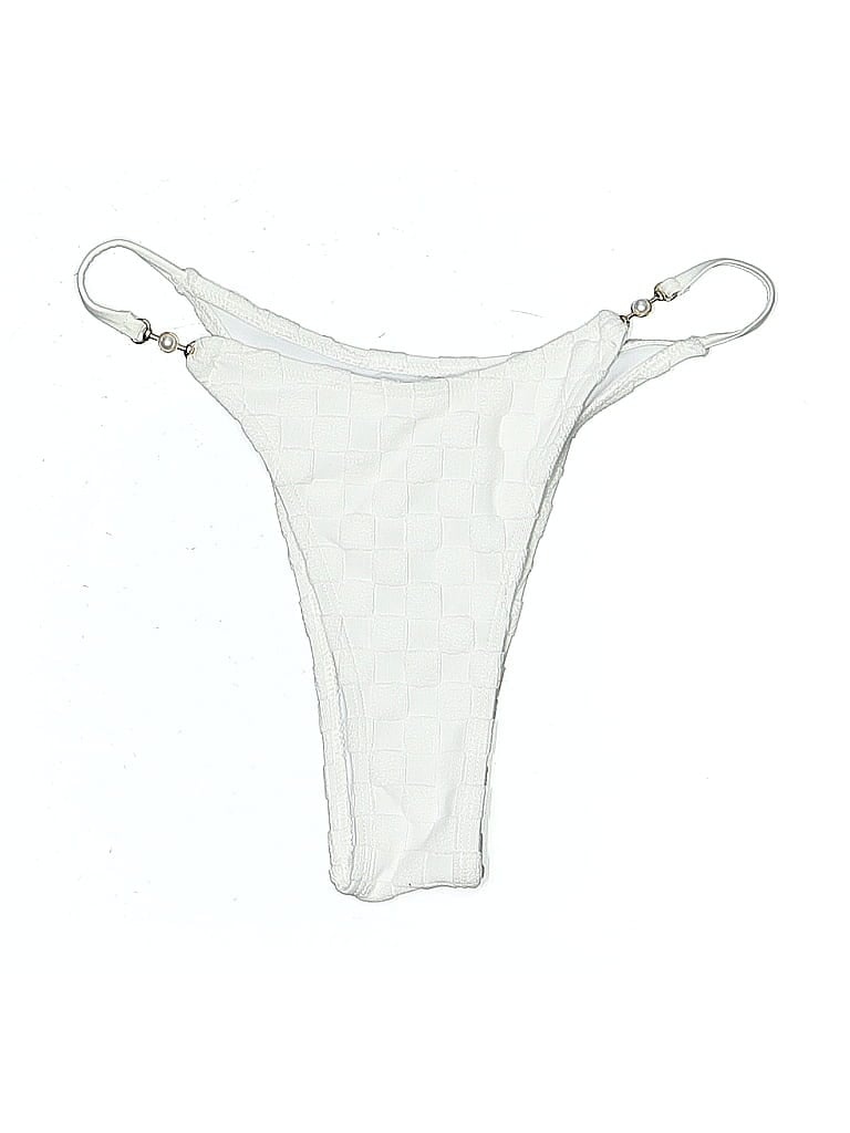 Pre-owned Unbranded Swimsuit Bottoms In White