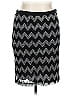 Sunny Leigh 100% Polyester Chevron-herringbone Black Casual Skirt Size XL - photo 1