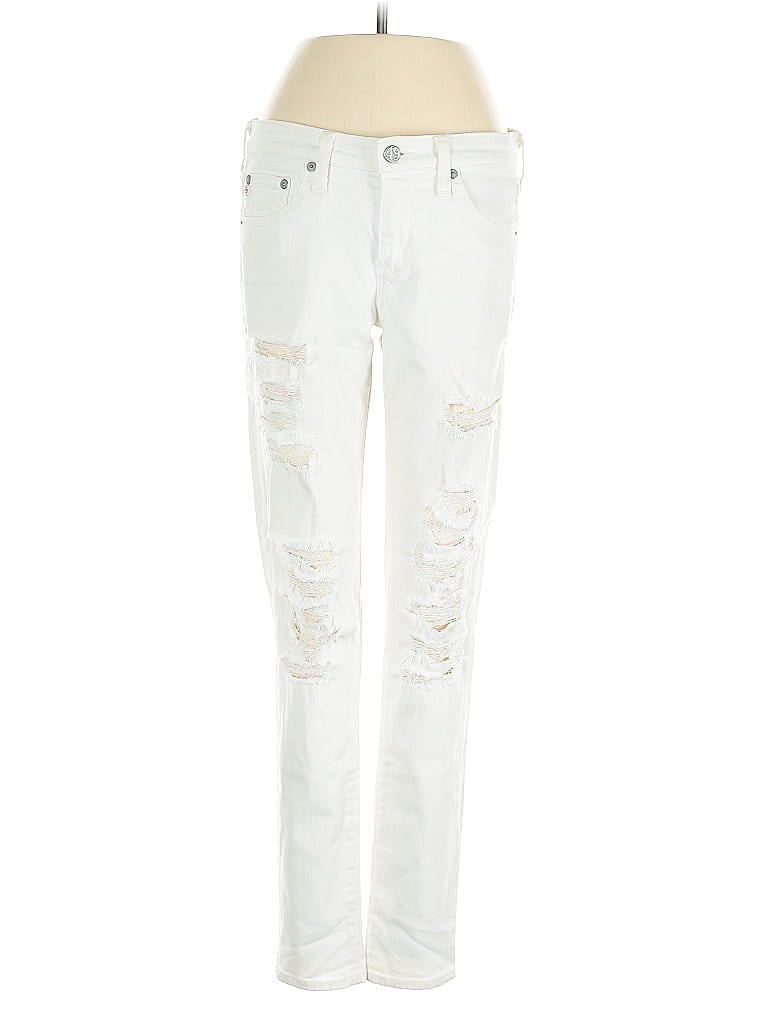 Pre-owned Adriano Goldschmied Jeans In White