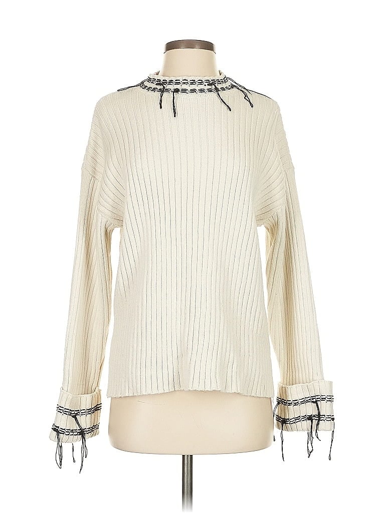 Pre-owned Zara Pullover Sweater In White