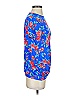 Lands' End Blue Short Sleeve Blouse Size XS - photo 4