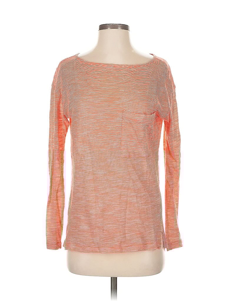 Pre-owned Banana Republic 3/4 Sleeve T-shirt In Orange