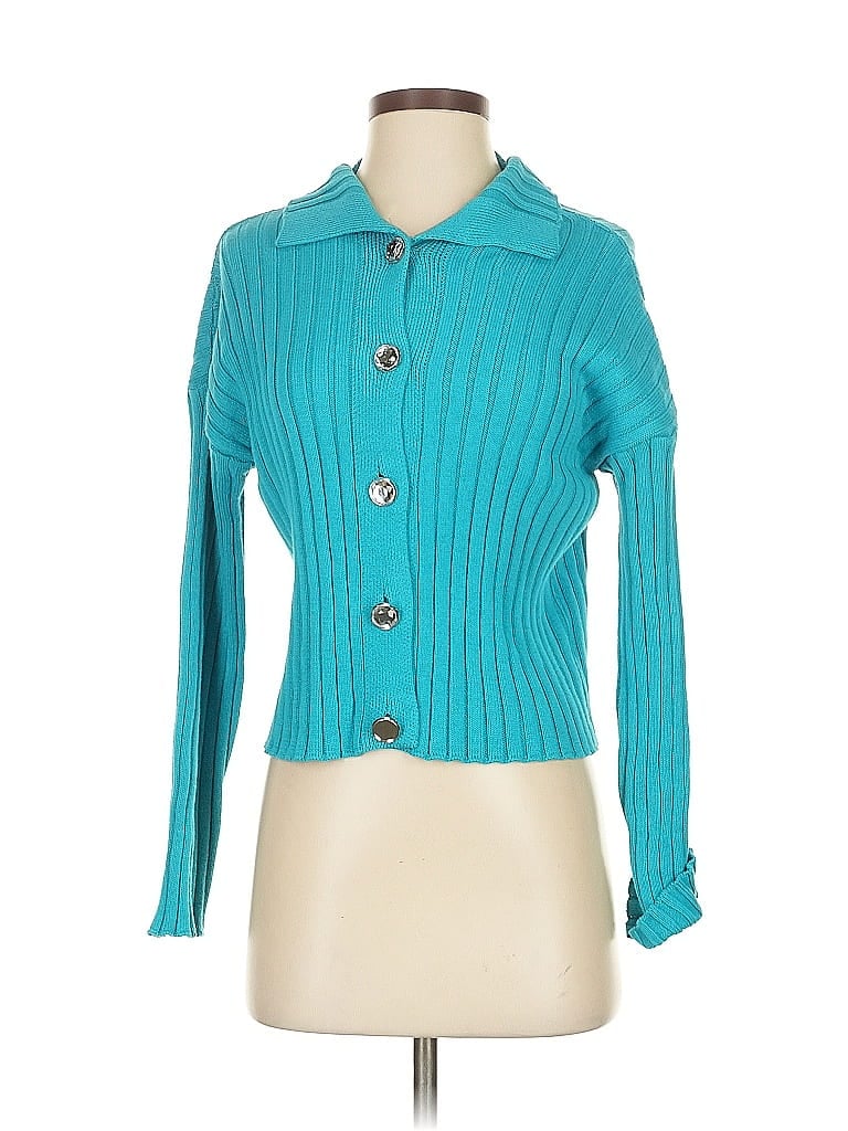 Pre-owned Kontatto Cardigan Sweater In Blue