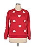 Charter Club Hearts Red Pullover Sweater Size XXL - photo 1