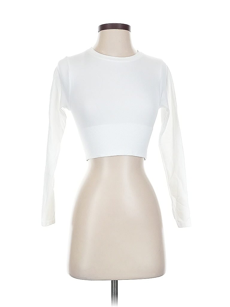 Pre-owned Offline By Aerie Long Sleeve Top White Turtleneck Tops