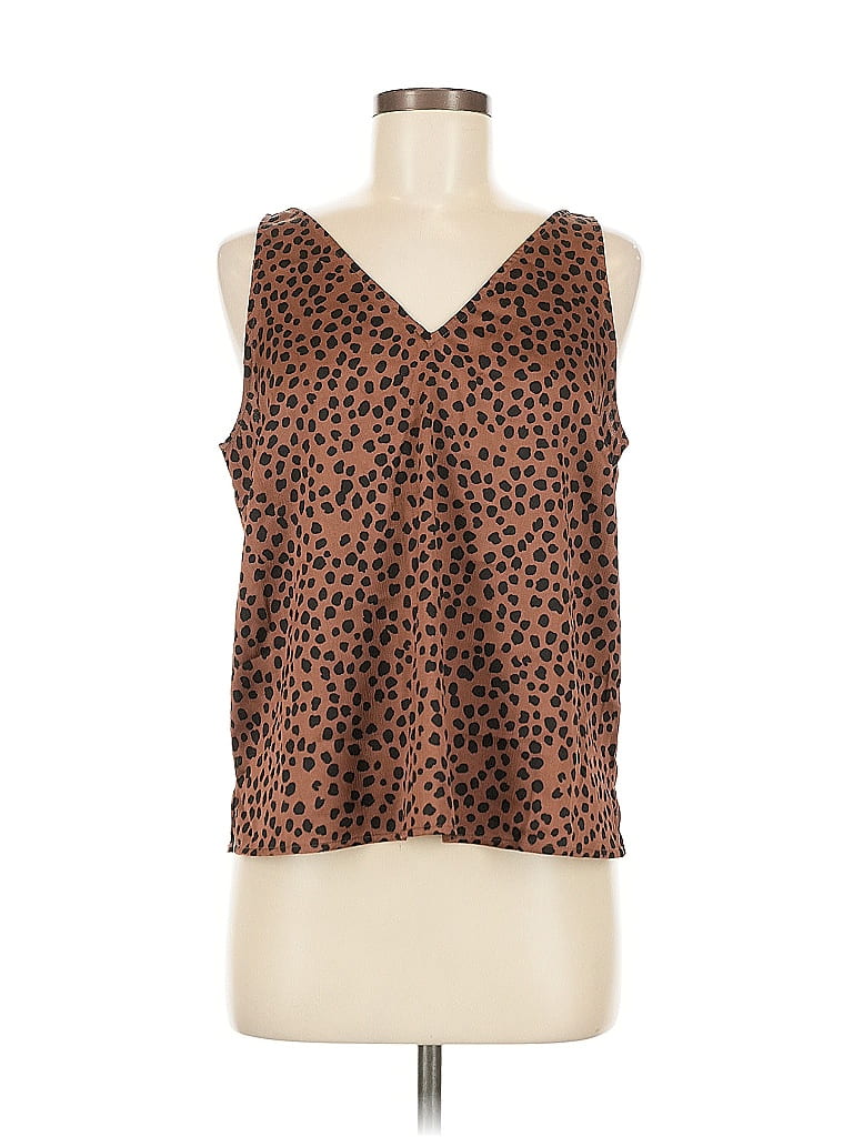 Pre-owned Old Navy Sleeveless Blouse In Brown