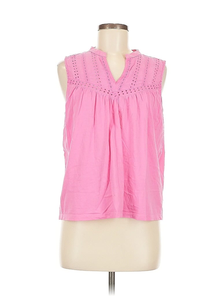 Pre-owned J.crew Factory Store Sleeveless Blouse In Pink