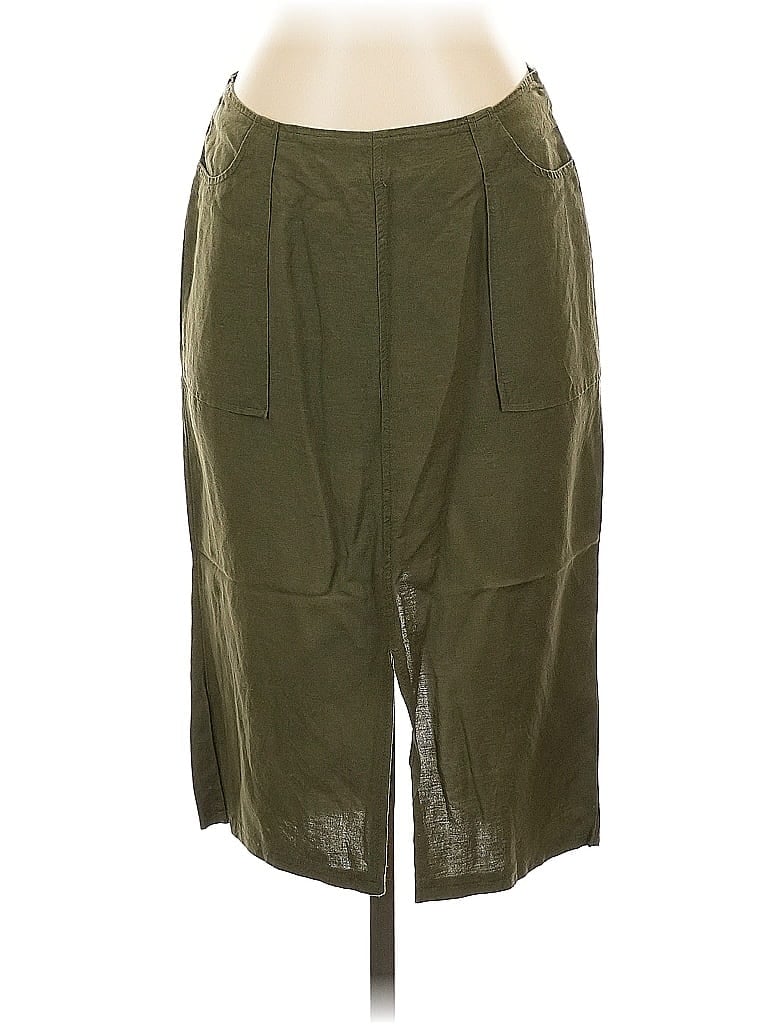 WHO WHAT WEAR Pre-owned Casual Skirt In Green