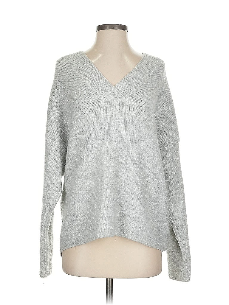 Pre-owned Express Pullover Sweater In Gray