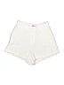 showpo 100% Polyester Solid Ivory Shorts Size 8 - photo 1